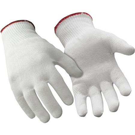 Cold Protection Glove Liners, Thermax Hollow-Core Fibers Palm, Thermax Lining, White, L