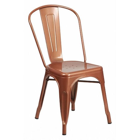 Contemporary Stackable Chair, 17-3/4 in W 20" L 33-1/2" H