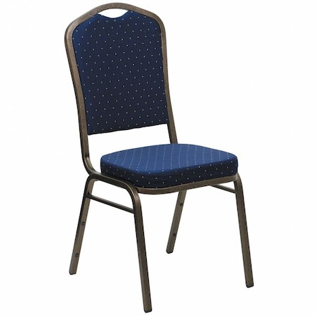 Hercules Banquet Chair, Blue Back, 17-1/4 in W 20-1/4" L 38" H, Fabric Seat