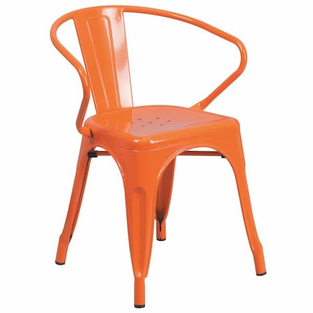 Contemporary Chair, 21-1/2 in W 19" L 27-3/4" H, Integrated