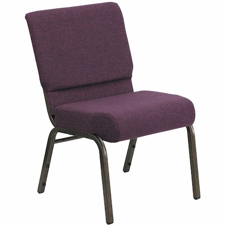 Hercules Church Chair, 21-1/4 in W 25" L 33" H, Fabric Seat