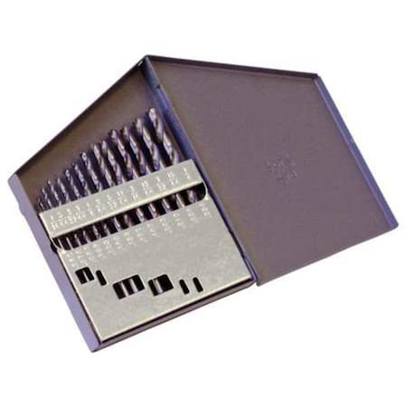 15PC 135 Degree Heavy-Duty Jobber Length Drill Set Chicago-Latrobe 150ASP-TA TiAlN HSS 1/16-1/2x1/32