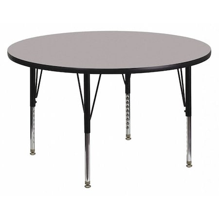 Round Activity Table, Laminate, Grey