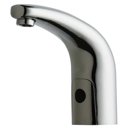Sensor Single Hole Mount, 1 Hole Mid Arc Bathroom Faucet, Polished chrome