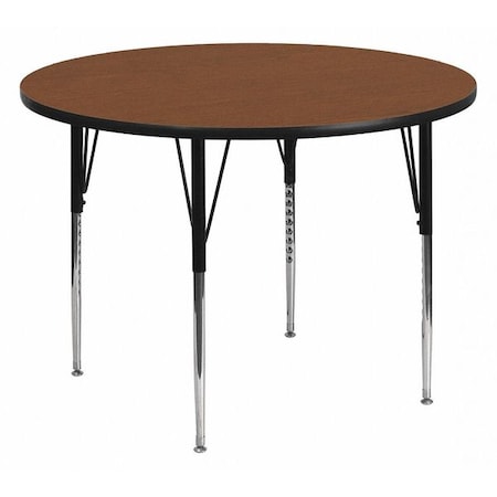 Round Activity Table, Laminate, Wood Grain