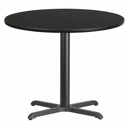 Round Laminate Table Top, Black