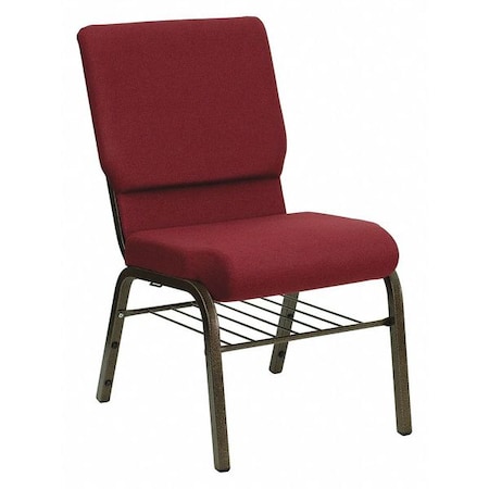 Fabric Church Chair,Burgundy Patterned