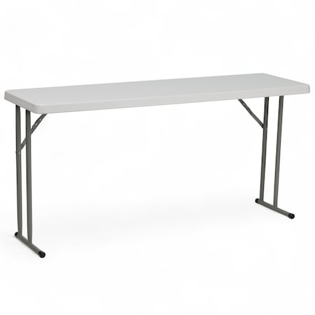 Rectangle Training Table, Plastic Top, White