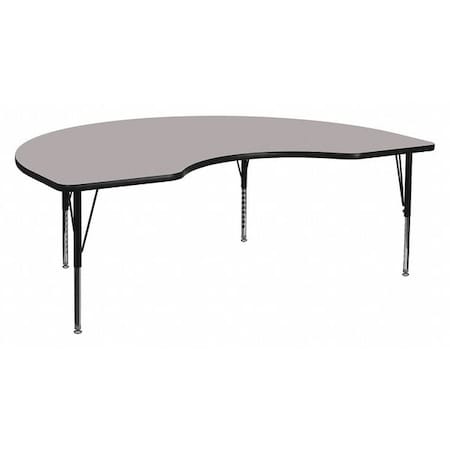 Kidney Activity Table, Laminate, Grey