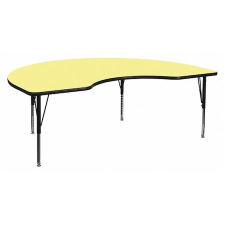 Kidney Activity Table, Laminate, Yellow