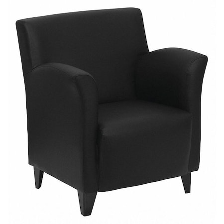 Hercules Roman Lounge Chair, 30 in W 27" L 34" H, Flared, Leather Seat