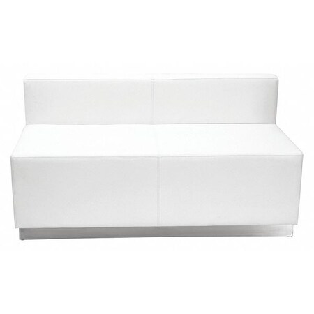 Loveseat, 25-1/4" x 27", Upholstery Color: White