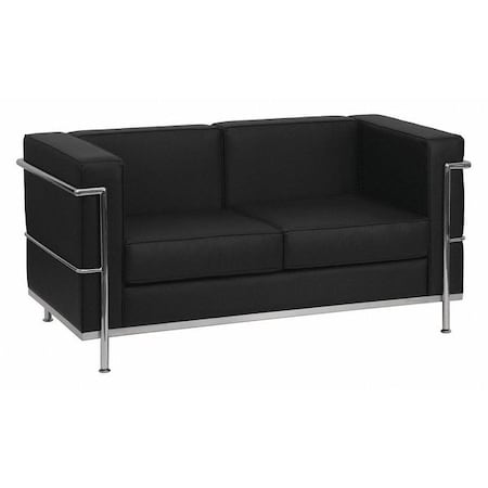 Loveseat, 28-1/2" x 27-1/2", Upholstery Color: Black