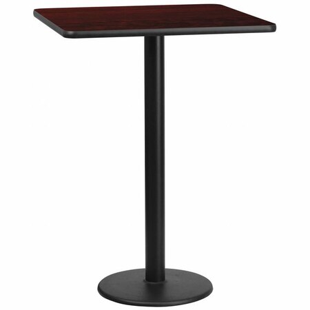 Square Laminate Table, Laminate Top, Wood Grain
