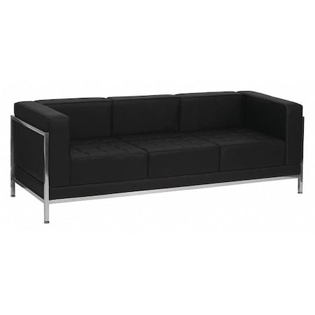 Sofa, 28-3/4" x 27-1/4", Upholstery Color: Black