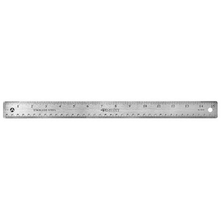 Ruler,15 Inch,Stainless Steel
