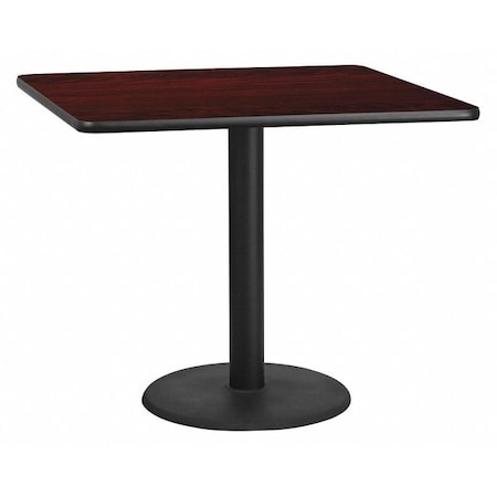 Square Laminate Table, Laminate Top, Wood Grain
