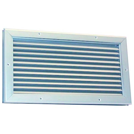 Door Louver,10-1/8 H,14-1/4 W,Aluminum