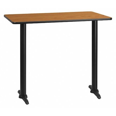 Rectangle Natural Laminate Table, Laminate Top, Wood Grain