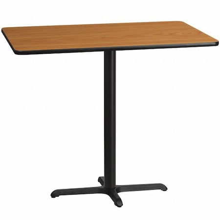 Rectangle Natural Laminate Table, Laminate Top, Wood Grain