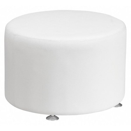 Ottoman, 24" x 16-1/2", Upholstery Color: White