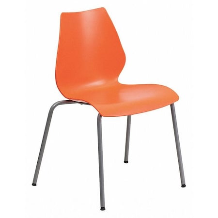 Plastic Stack Chair,Orange