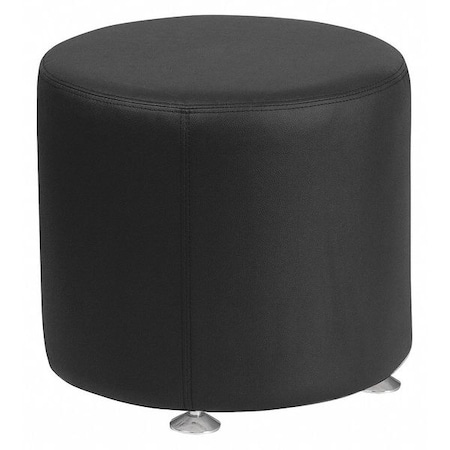 Ottoman, 18" x 16-1/2", Upholstery Color: Black