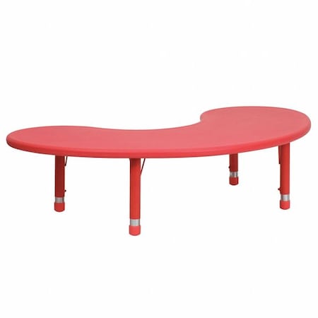 Kidney Activity Table, Plastic, Steel, Red
