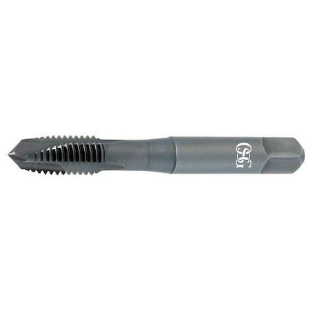 Spiral Point Tap, 1/4"-28, Plug, UNF, 3 Flutes, Oxide