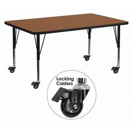 Rectangle Activity Table, Laminate, Wood Grain