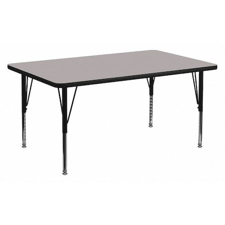 Rectangle Activity Table, Laminate, Grey
