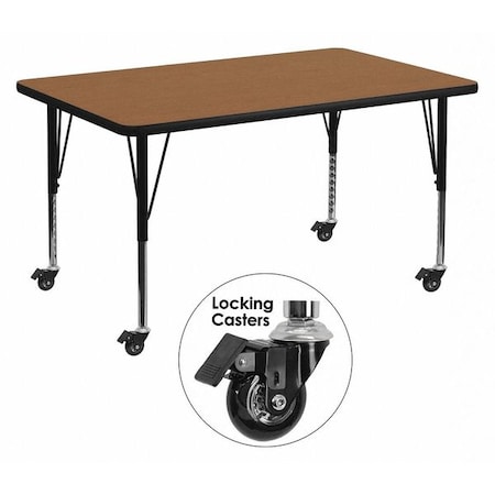 Rectangle Activity Table, Laminate, Wood Grain