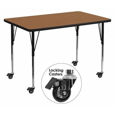 Rectangle Activity Table, Laminate, Wood Grain