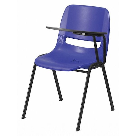 Tablet Arm Chair,Left Hand Flip-Up,Blu, 21" W, 25.5" L, 32" H, Blue