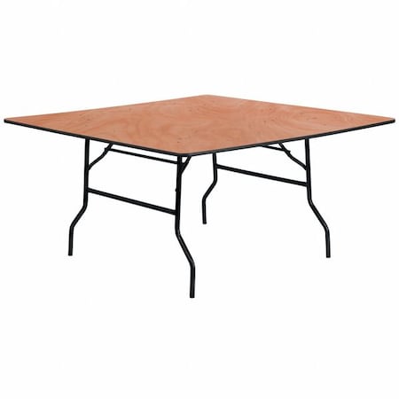 Square Folding Table, Wood Top, Wood Grain