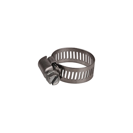 Worm Gear Hose Clamps No 10 Stndrd 1/2-1 1" C/R, PK10
