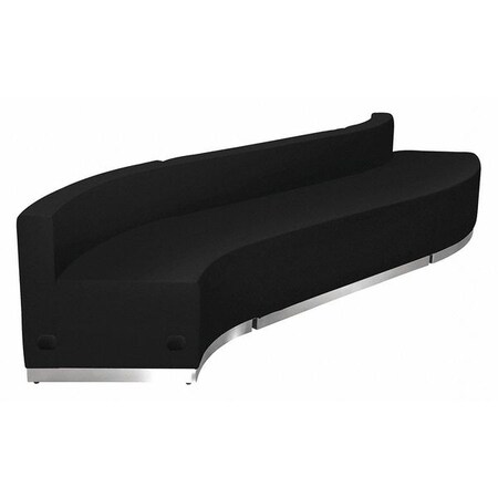 3 pcs. Living Room Set, 25-1/4" to 41-1/2" x 27", Upholstery Color: Black
