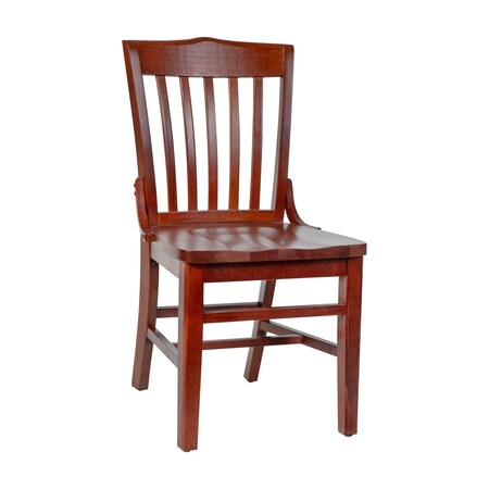 Dining Chair,School House Back,Mah Wood
