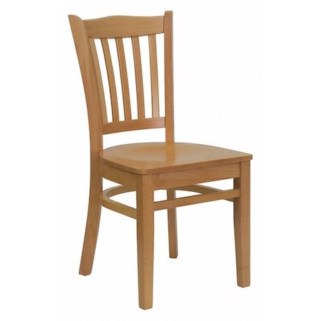 Hercules Restaurant Chair, Wood Back, 17-1/2 in W 20-3/4" L 34-1/2" H
