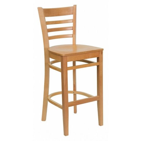 Barstool,Natural Wood,Ladder Back