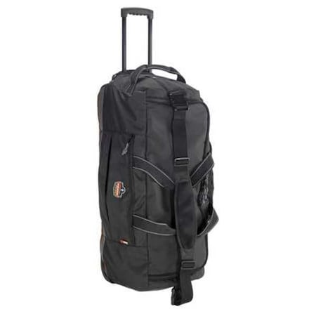 Duffel Bag, Black, Polyester, 5 Pockets