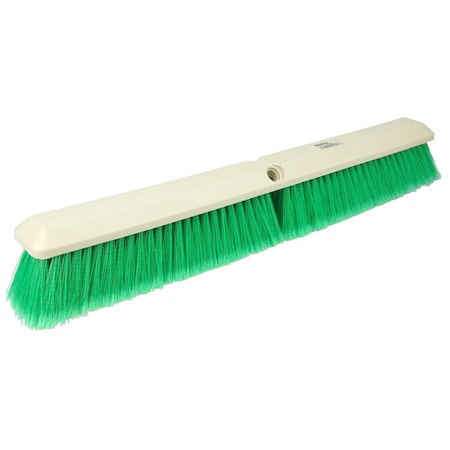 24" Perma-Sweep Floor Brush Flagged Green Polystyrene Fill