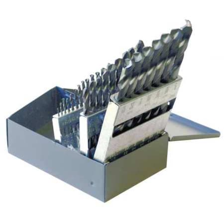 29PC 135 Degree Heavy-Duty Jobber Length Drill Set Chicago-Latrobe 150ASP-TC TiCN HSS 1/16-1/2x1/64