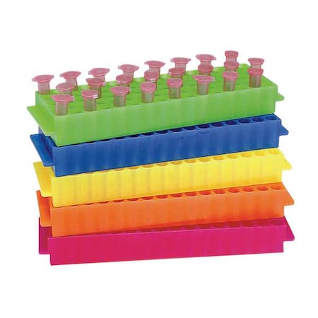 80-WellMicrotubeRack, assortedcolors, PK5