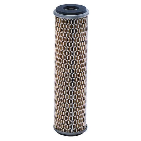 Pleated Filter Cartridge, 7 gpm, 10 Micron, 2-1/2" O.D., 9 5/8 in H