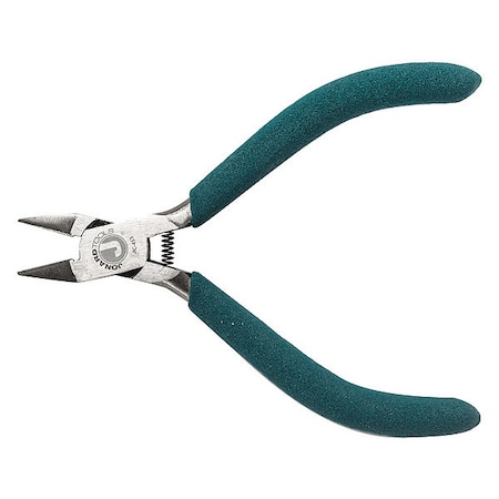 4 1/2 in Diagonal Cutting Plier Semiflush Cut Oval Nose Uninsulated