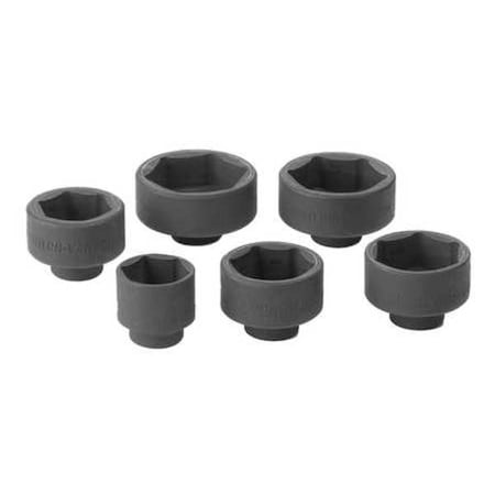 6 Piece Oil Canister Socket Set Service Kit