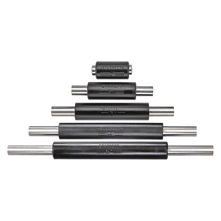 End Measuring Rod Set,1/4 In Dia,5 Pcs