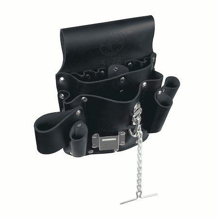 Black Leather 8 Pockets, 5178