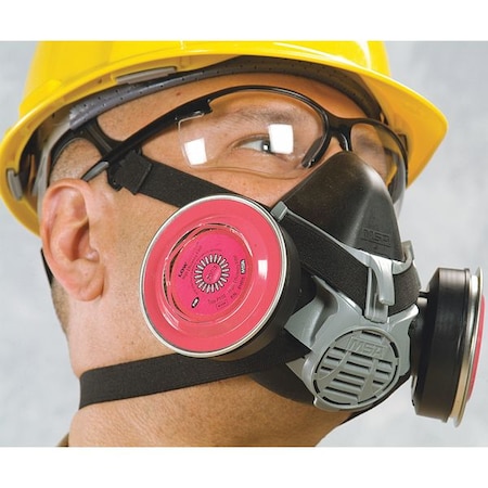 Half Mask Respirator, Advantage 420, Not Rated, Threaded, Size, L 0 Cartridges Included